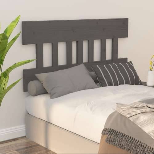 Uzglavlje za krevet sivo 138,5 x 3 x 81 cm od masivne borovine Siva 138.5 x 81 cm 1 Cijena