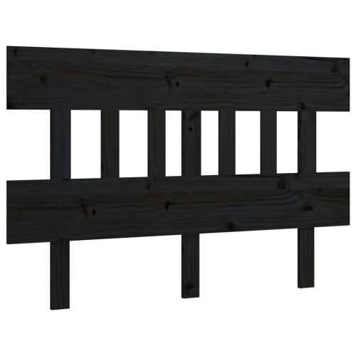 Uzglavlje za krevet crno 143,5 x 3 x 81 cm od masivne borovine - Crna 143.5 x 81 cm 1 Cijena