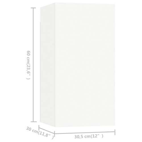 9-dijelni set TV ormarića bijeli od konstruiranog drva - Bijela 9 100 cm Cijena