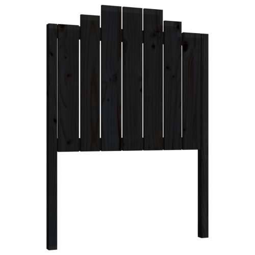 Uzglavlje za krevet crno 81 x 4 x 110 cm od masivne borovine - Crna 81 x 110 cm 1 Cijena