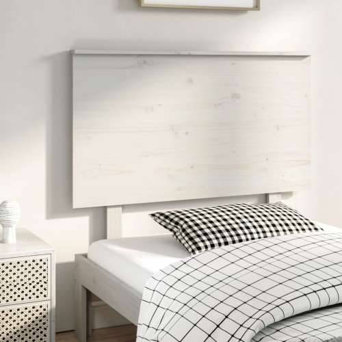 Uzglavlje za krevet bijelo 94 x 6 x 82,5 cm od masivne borovine - Bijela 94 x 82.5 cm 1 Cijena
