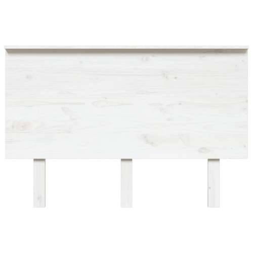 Uzglavlje za krevet bijelo 124x6x82,5 cm od masivne borovine - Bijela 124 x 82.5 cm 1 Cijena
