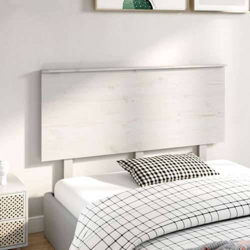 Uzglavlje za krevet bijelo 139x6x82,5 cm od masivne borovine - Bijela 139 x 82.5 cm 1 Cijena