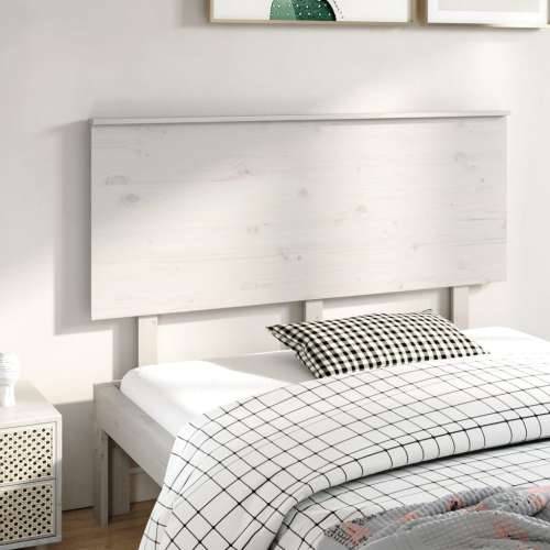 Uzglavlje za krevet bijelo 144x6x82,5 cm od masivne borovine Bijela 144 x 82.5 cm 1 Cijena