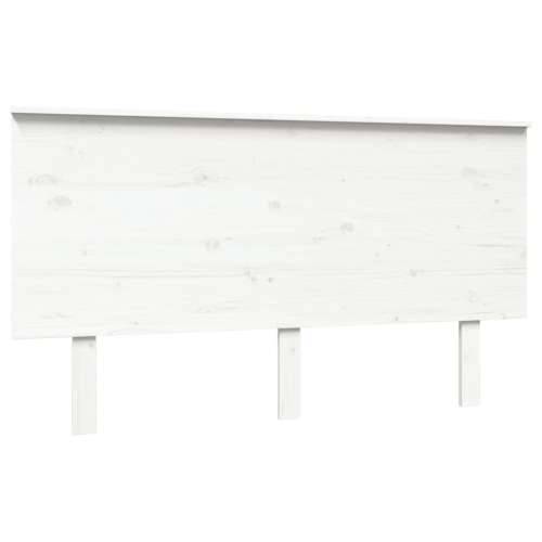 Uzglavlje za krevet bijelo 144x6x82,5 cm od masivne borovine Bijela 144 x 82.5 cm 1 Cijena