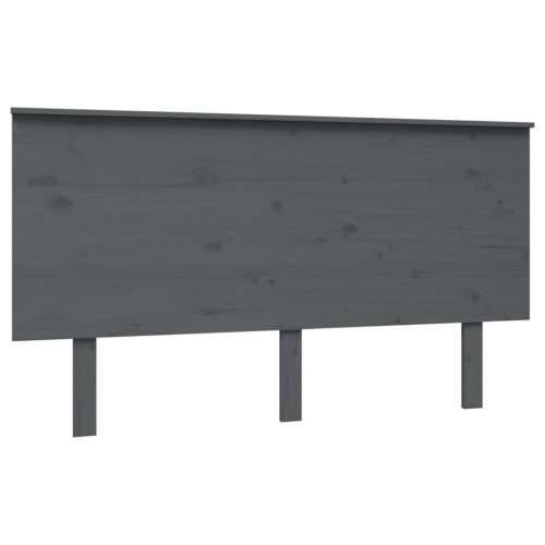 Uzglavlje za krevet sivo 144 x 6 x 82,5 cm od masivne borovine - Siva 144 x 82.5 cm 1 Cijena