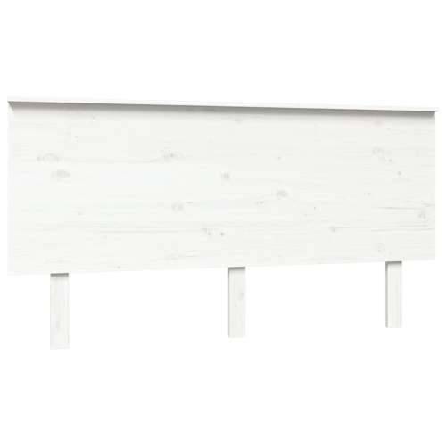 Uzglavlje za krevet bijelo 154x6x82,5 cm od masivne borovine - Bijela 154 x 82.5 cm 1 Cijena