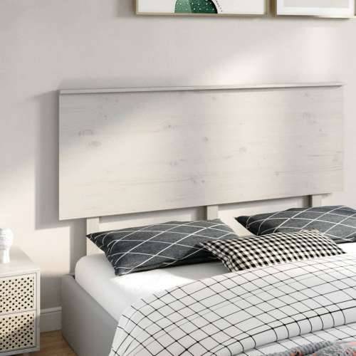 Uzglavlje za krevet bijelo 154x6x82,5 cm od masivne borovine - Bijela 154 x 82.5 cm 1 Cijena