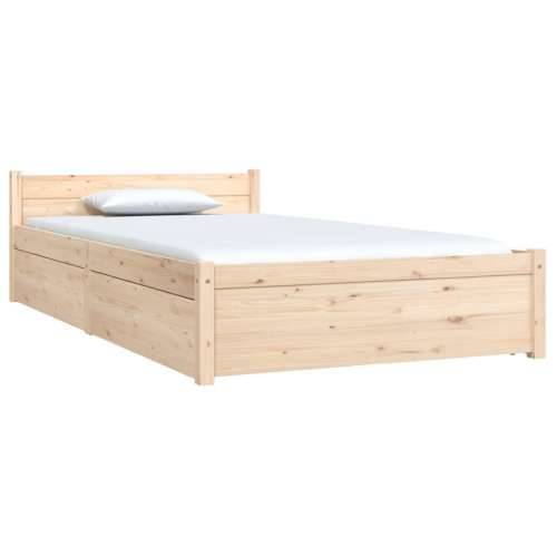 Okvir za krevet s ladicama 90 x 190 cm jednokrevetni Prirodna 90 x 190 cm Cijena
