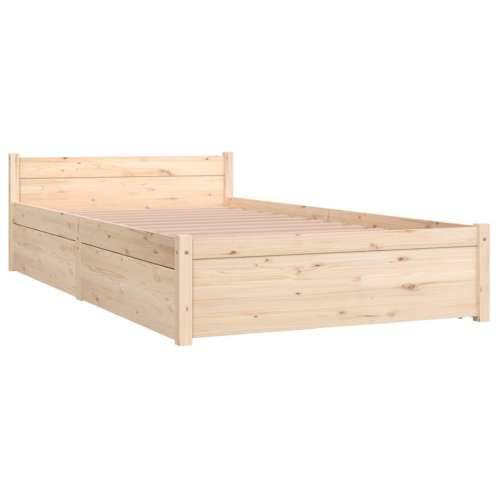 Okvir za krevet s ladicama 90 x 190 cm jednokrevetni Prirodna 90 x 190 cm Cijena