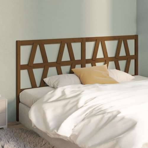 Uzglavlje za krevet boja meda 206 x 4 x 100 cm masivna borovina Cijena