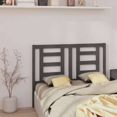 Uzglavlje za krevet sivo 141 x 4 x 100 cm od masivne borovine Cijena