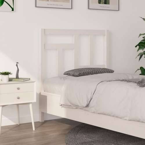 Uzglavlje za krevet bijelo 95,5x4x100 cm od masivne borovine - Bijela 95.5 x 100 cm 1 Cijena