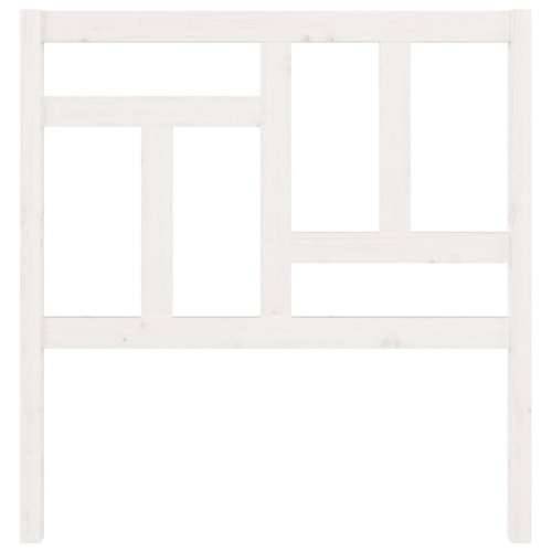 Uzglavlje za krevet bijelo 95,5x4x100 cm od masivne borovine - Bijela 95.5 x 100 cm 1 Cijena