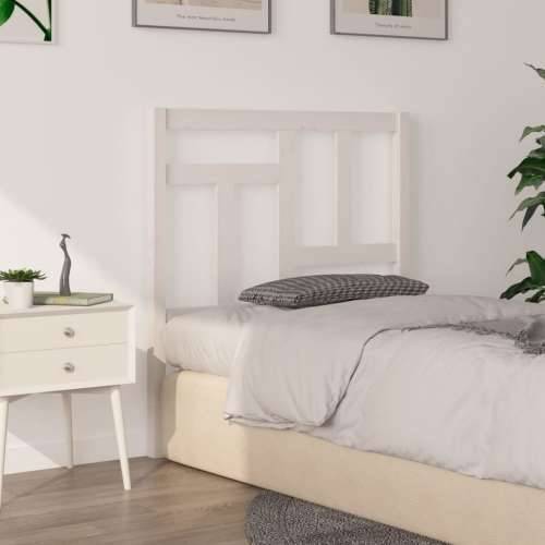 Uzglavlje za krevet bijelo 95,5x4x100 cm od masivne borovine - Bijela 95.5 x 100 cm 1 Cijena