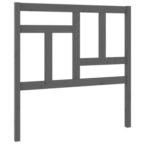 Uzglavlje za krevet sivo 95,5 x 4 x 100 cm od masivne borovine - Siva 95.5 x 100 cm 1 Cijena