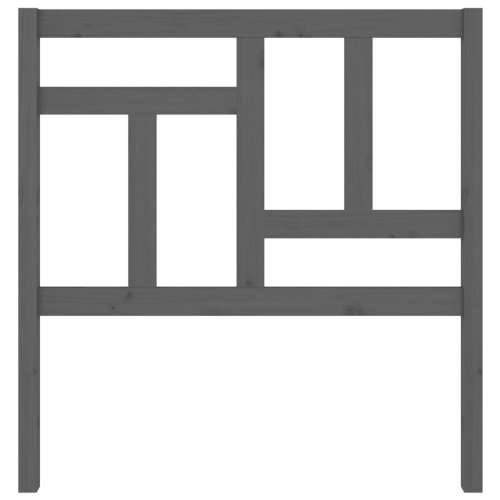 Uzglavlje za krevet sivo 95,5 x 4 x 100 cm od masivne borovine - Siva 95.5 x 100 cm 1 Cijena