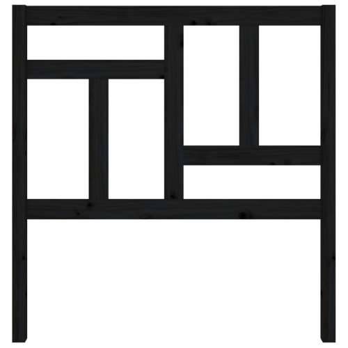 Uzglavlje za krevet crno 95,5 x 4 x 100 cm od masivne borovine - Crna 95.5 x 100 cm 1 Cijena