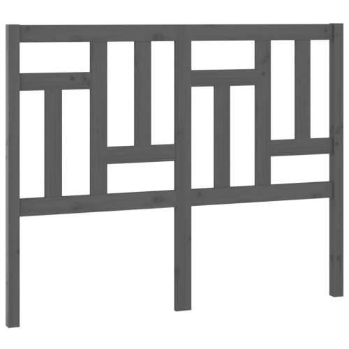 Uzglavlje za krevet sivo 125,5 x 4 x 100 cm od masivne borovine - Siva 125.5 x 100 cm 1 Cijena
