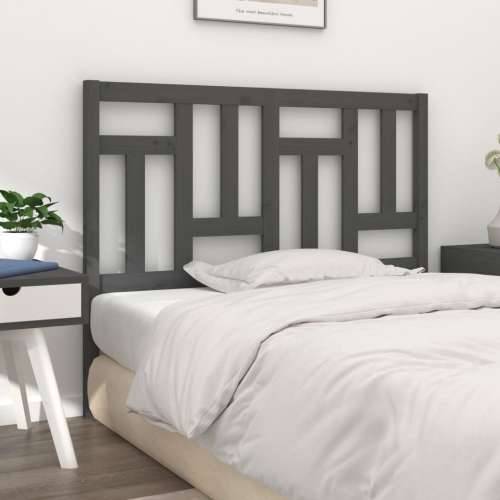 Uzglavlje za krevet sivo 125,5 x 4 x 100 cm od masivne borovine - Siva 125.5 x 100 cm 1 Cijena