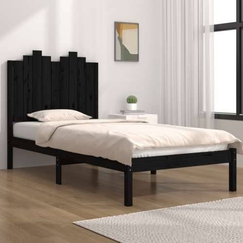 Okvir za krevet od masivne borovine crni 100 x 200 cm Crna 100 x 200 cm Cijena