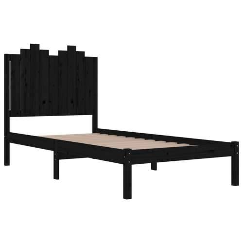 Okvir za krevet od masivne borovine crni 100 x 200 cm Crna 100 x 200 cm Cijena