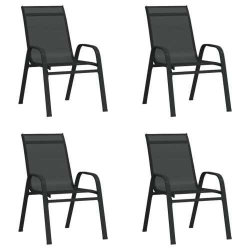Vrtna garnitura - 5-dijelni vrtni blagovaonski set crni - Crna Dužina stola 180 cm 4 Cijena