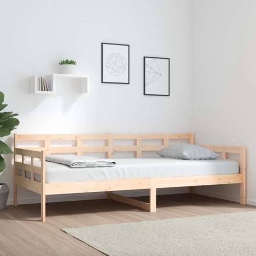 Dnevni ležaj od masivne borovine 90 x 200 cm - Prirodna 90 x 200 cm Cijena