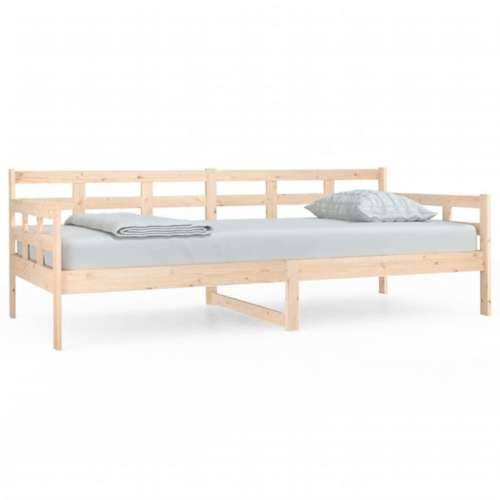 Dnevni ležaj od masivne borovine 90 x 200 cm - Prirodna 90 x 200 cm Cijena