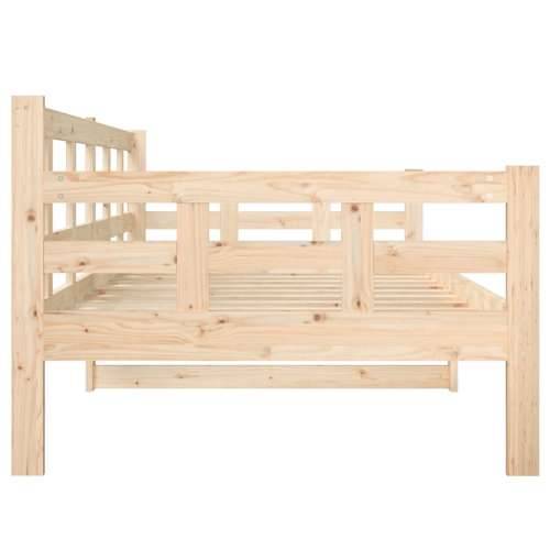 Dnevni ležaj od masivne borovine 90 x 200 cm - Prirodna 90 x 200 cm Cijena