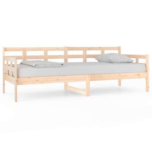 Dnevni ležaj od masivne borovine 80 x 200 cm - Prirodna 80 x 200 cm Cijena
