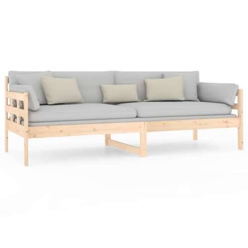Dnevni ležaj od masivne borovine 80 x 200 cm - Prirodna 80 x 200 cm Cijena