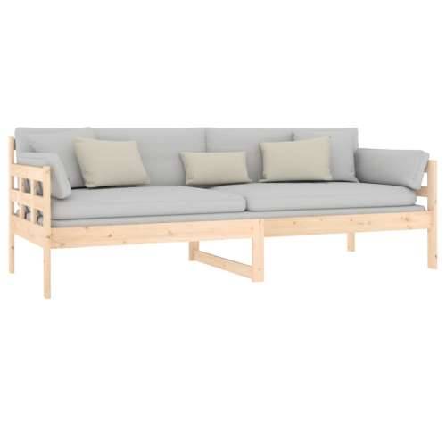 Dnevni ležaj od masivne borovine 80 x 200 cm - Prirodna 80 x 200 cm Cijena