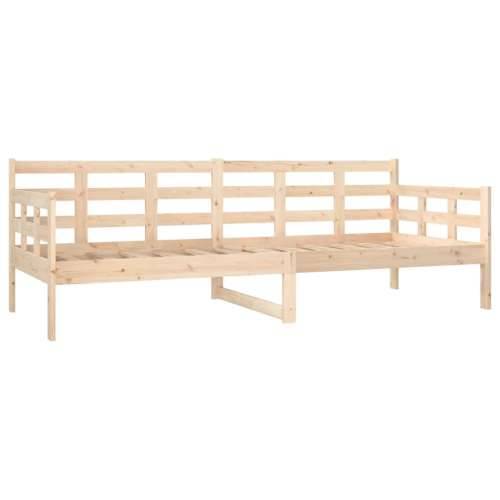 Dnevni ležaj od masivne borovine 80 x 200 cm - Prirodna 80 x 200 cm Cijena
