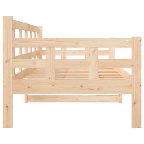 Dnevni ležaj od masivne borovine 80 x 200 cm - Prirodna 80 x 200 cm Cijena