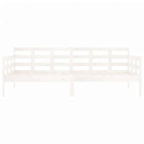 Dnevni ležaj bijeli od masivne borovine 90 x 190 cm - Bijela 90 x 190 cm Cijena