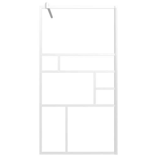 Pregrada za tuš 100 x 195 cm sa staklom ESG bijela - Bijela 100 x 195 cm Cijena