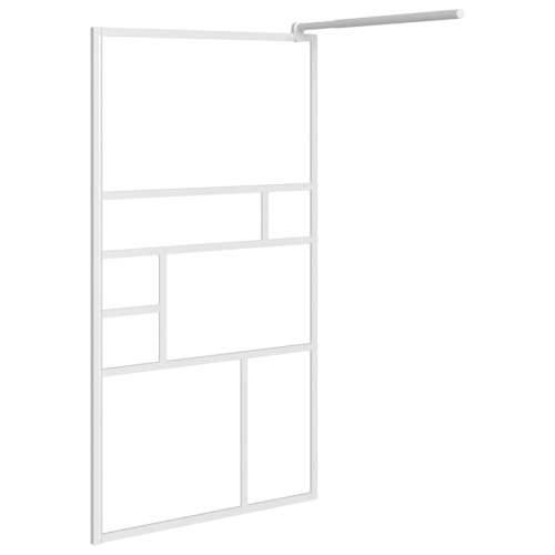 Pregrada za tuš 100 x 195 cm sa staklom ESG bijela - Bijela 100 x 195 cm Cijena