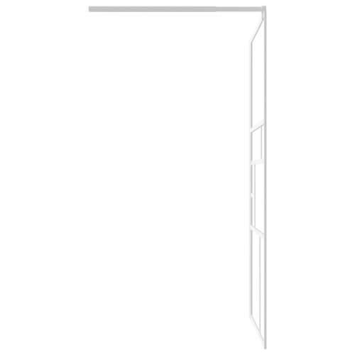 Pregrada za tuš 100 x 195 cm sa staklom ESG bijela - Bijela 100 x 195 cm Cijena