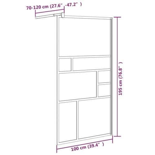 Pregrada za tuš 100 x 195 cm sa staklom ESG bijela - Bijela 100 x 195 cm Cijena