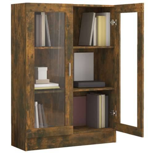 Vitrina boja dimljenog hrasta 82,5x30,5x115cm konstruirano drvo - Dimljeni hrast 1 115 cm Cijena