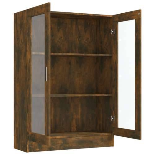 Vitrina boja dimljenog hrasta 82,5x30,5x115cm konstruirano drvo - Dimljeni hrast 1 115 cm Cijena