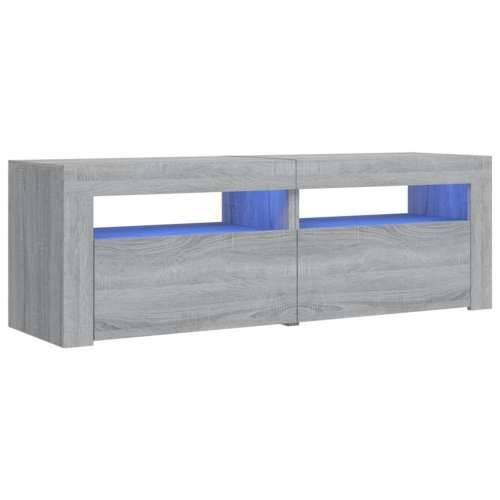 TV ormarić s LED svjetlima boja hrasta sonome 120 x 35 x 40 cm - Sivi hrast sonoma 1 Cijena