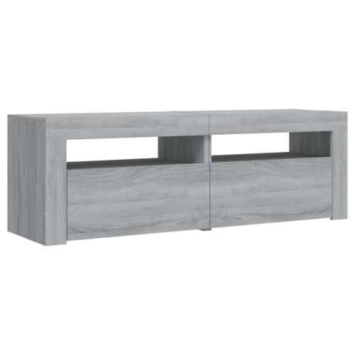 TV ormarić s LED svjetlima boja hrasta sonome 120 x 35 x 40 cm - Sivi hrast sonoma 1 Cijena