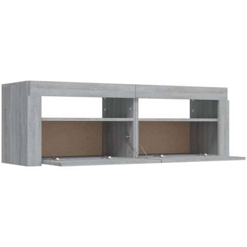 TV ormarić s LED svjetlima boja hrasta sonome 120 x 35 x 40 cm - Sivi hrast sonoma 1 Cijena
