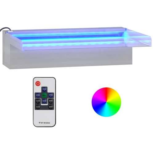 Prelijevajući vodopad RGB LED od nehrđajućeg čelika 30 cm Cijena