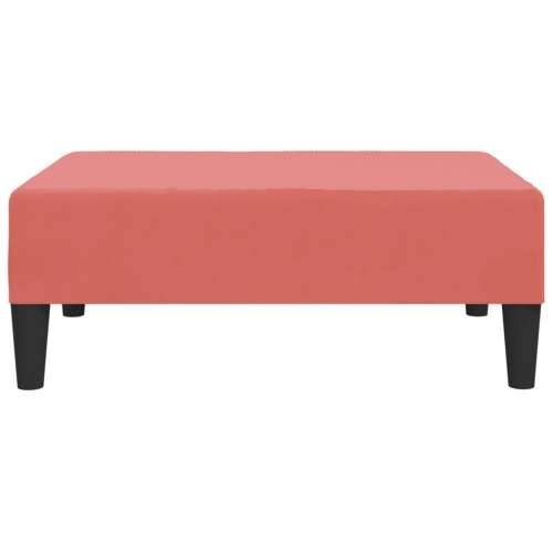 Oslonac za noge ružičasti 78 x 56 x 32 cm baršunasti - Ružičasta 1 Cijena