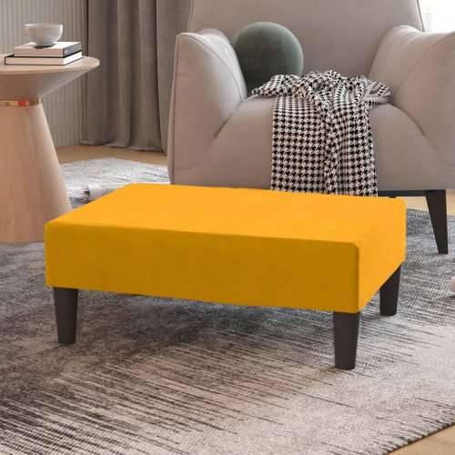 Oslonac za noge žuti 78 x 56 x 32 cm baršunasti - Žuta 1 Cijena