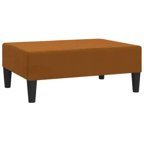 Oslonac za noge smeđi 78 x 56 x 32 cm baršunasti - Smeđa 1 Cijena