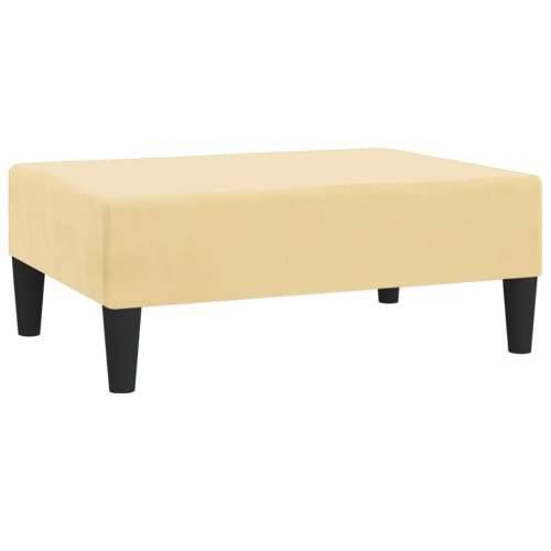 Oslonac za noge krem 78 x 56 x 32 cm baršunasti - Krema 1 Cijena